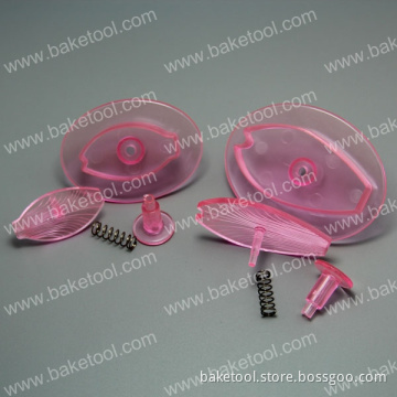 Plastic Tulip Flower Plunger Cutter Fondant Cookie Cutter Set